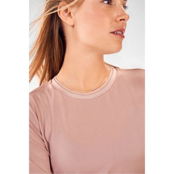 Fabletics Vivienne Cross Back Tee Dusty Rose - Picture 4 of 13